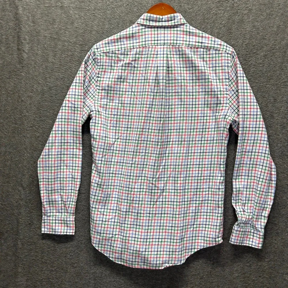 Polo Ralph Lauren Mens Slim‎ Fit Performance Flannel Tattersall Check Shirt M